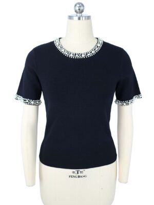 Black Pearl - Embellished Knitted Pullover